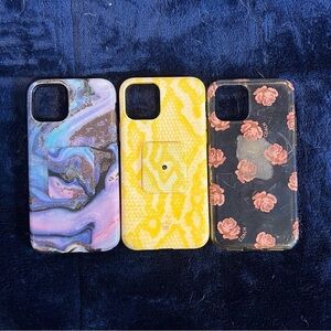 iPhone 11 Pro Case Bundle – Snake Print, Geode, & Floral (Set of 3)